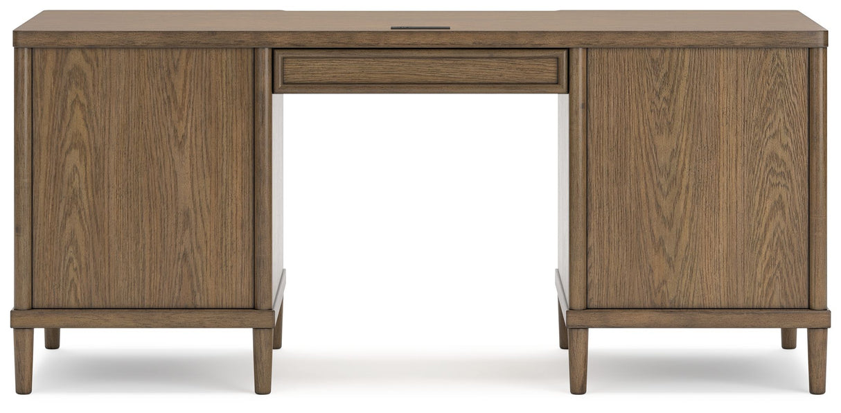 Roanhowe - Brown - Home Office Desk by Signature Design by Ashley® | Bel Furniture