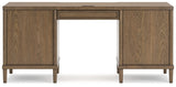 Roanhowe - Brown - Home Office Desk by Signature Design by Ashley® | Bel Furniture