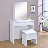 Harvey - 2-piece Vanity Set with Lift-Top Stool by CoasterEssence | Bel Furniture