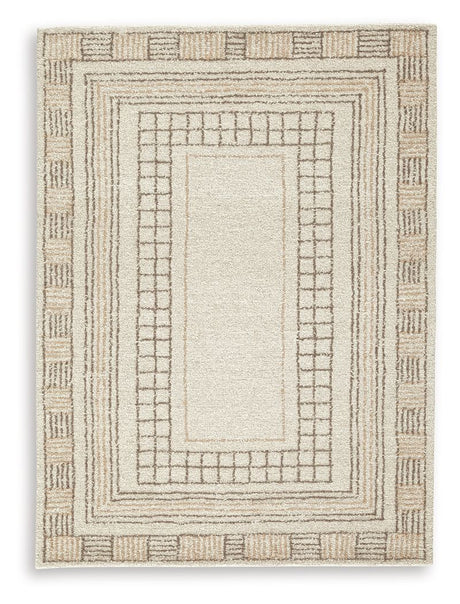 Idaman - Rug Beige 5' x 7' by Signature Design by Ashley® | Bel Furniture