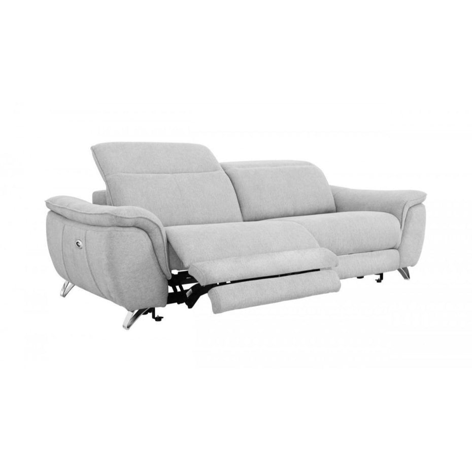 Power Reclining Loveseat - Gray / Silver