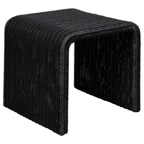 Cahya - Woven Rattan Table Black End Tables by Coaster Fine Furniture | Bel Furniture