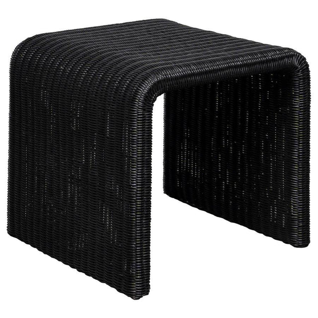 Cahya - Woven Rattan Table Black End Tables by Coaster Fine Furniture | Bel Furniture