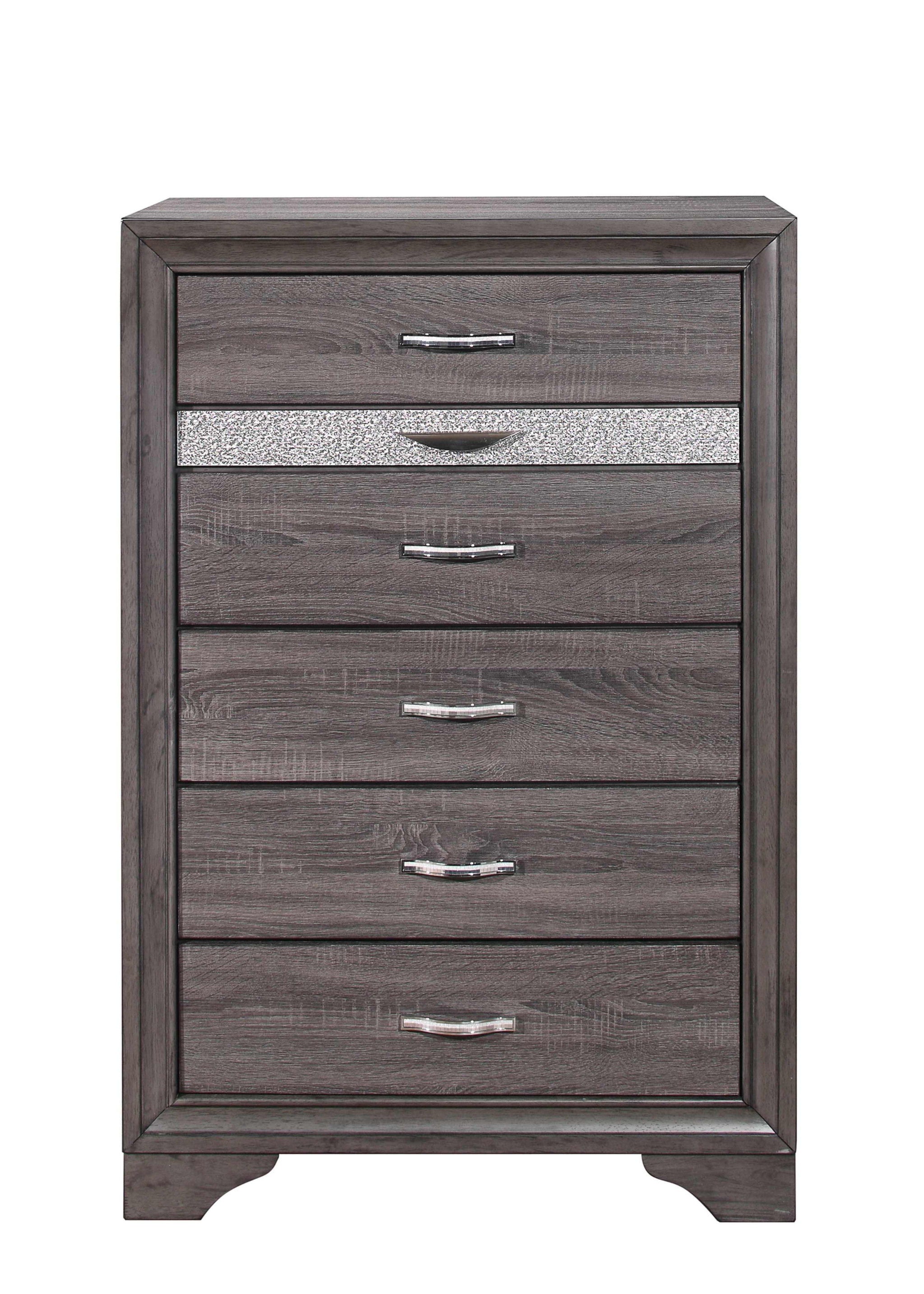 Six Drawer Chest - Dark Gray