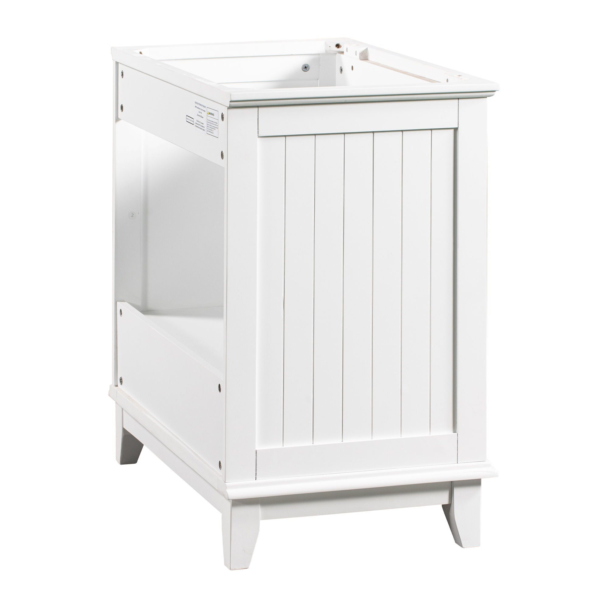 Bathroom Vanity Base Without Sink, Bathroom Cabinet With Two Doors And One Drawer - White