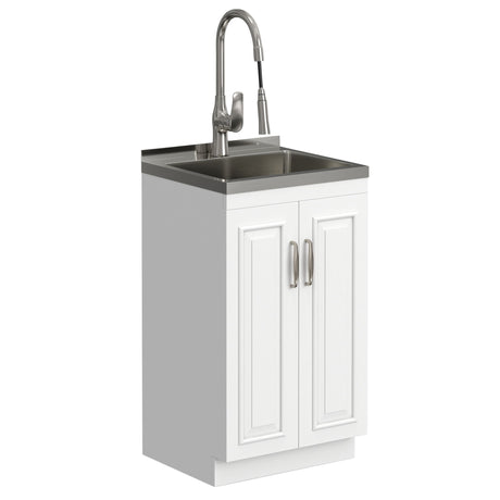 Darwin - Deluxe Laundry Cabinet With Pull-Out Faucet And Stainless Steel Sink - view 24