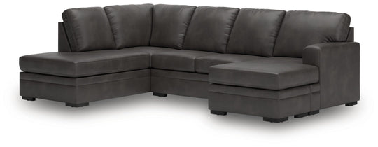 Lofton-Pike - Sectional Dark Gray 2 Pc. Right Arm Facing Chaise Sectional by Signature Design by Ashley® | Bel Furniture