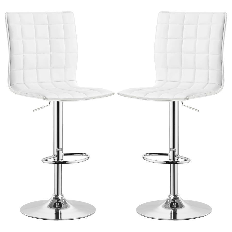 Ashbury - Slim Upholstered Adjustable Bar Stools (Set of 2)