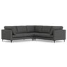 Ava - Mid Century Corner Sectional Sofa Handcrafted Dark Gray by Simpli-Home | Bel Furniture