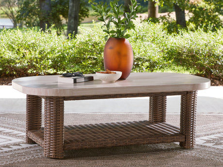 Dolan Creek - Rectangular Cocktail Table - Beige / Brown - view 7