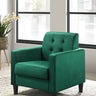 Hale - Velvet Accent Armchair With Tufting by Lilola Home | Bel Furniture