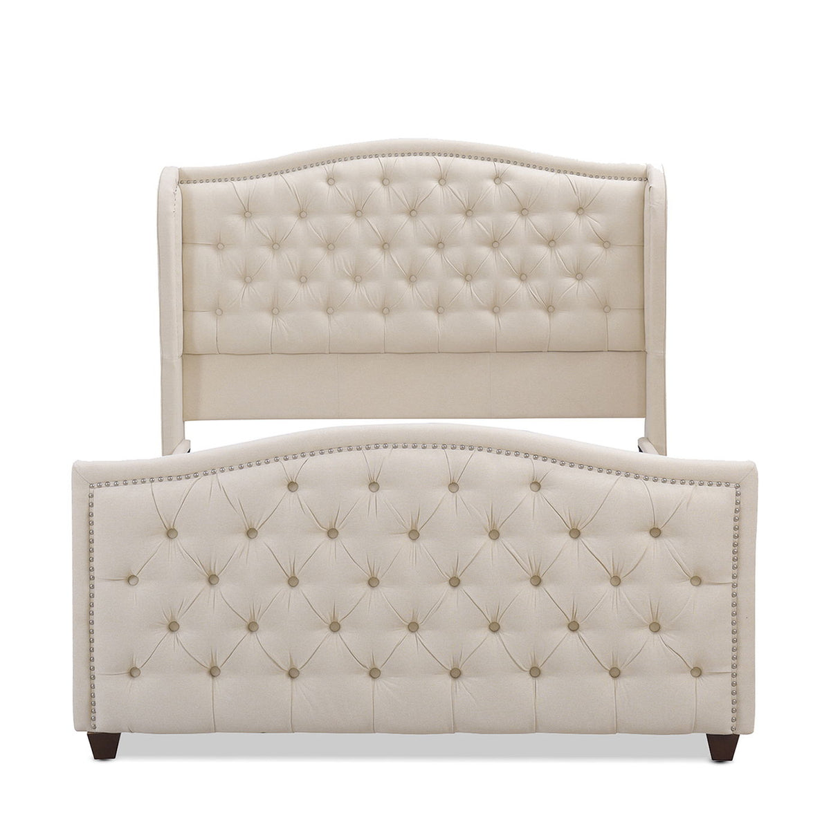 Marcella - Upholstered Shelter Headboard Bed Set by Jennifer Taylor Home | Bel Furniture