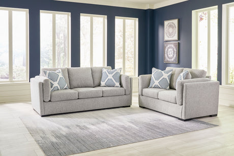 Evansley - Living Room Set Gray 2 Pc. Sofa, Loveseat by Benchcraft® | Bel Furniture