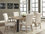 Salem - Fabric Upholstered Dining Side Chair (Set of 2) - Beige by CoasterEssence | Bel Furniture