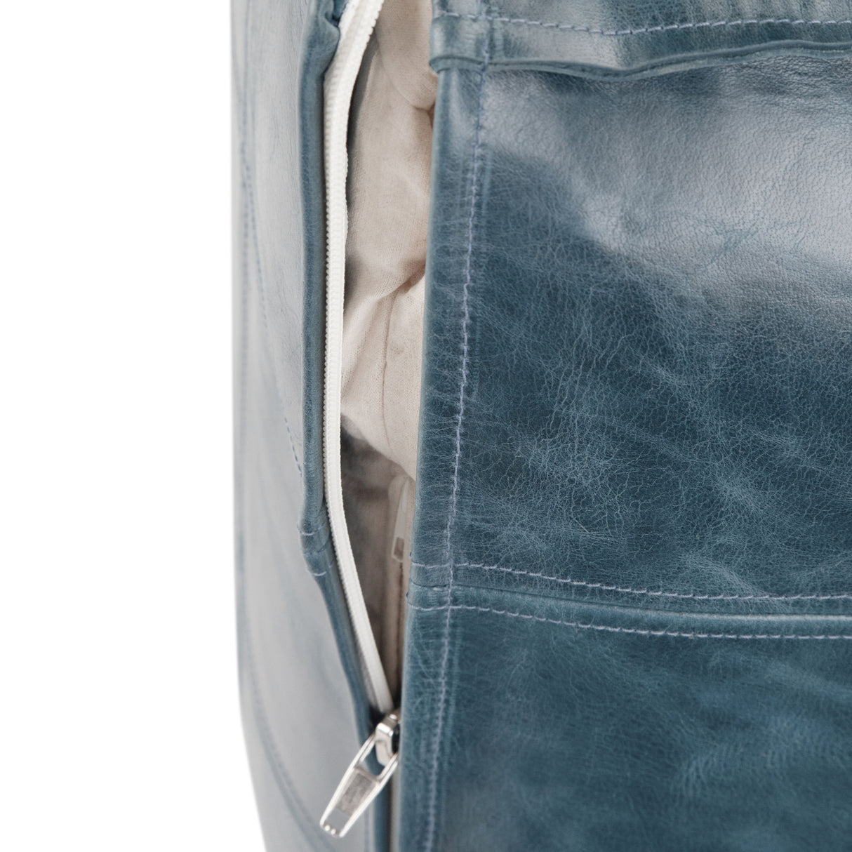 Manning - Square Pouf - Teal by Simpli-Home | Bel Furniture