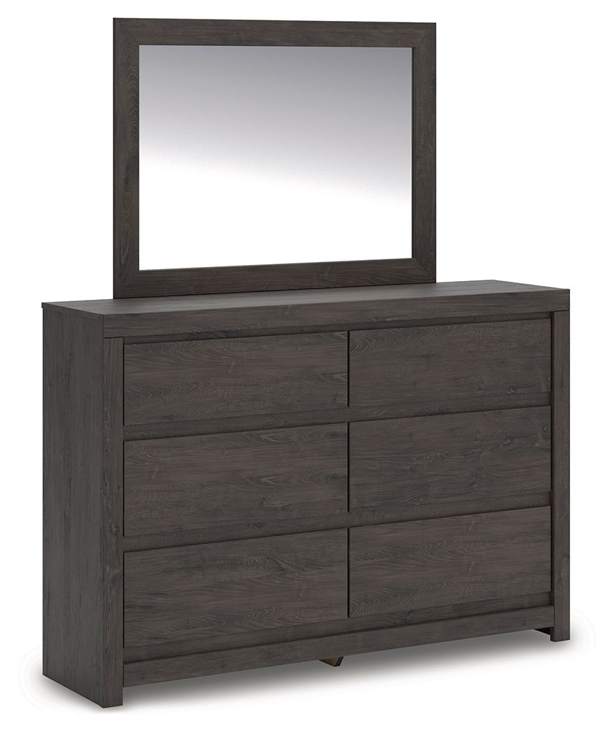 Fraluna - Charcoal - Dresser And Mirror by Signature Design by Ashley® | Bel Furniture