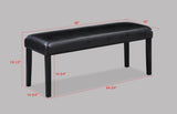 Tanner - Bench - Black by Crown Mark | Bel Furniture