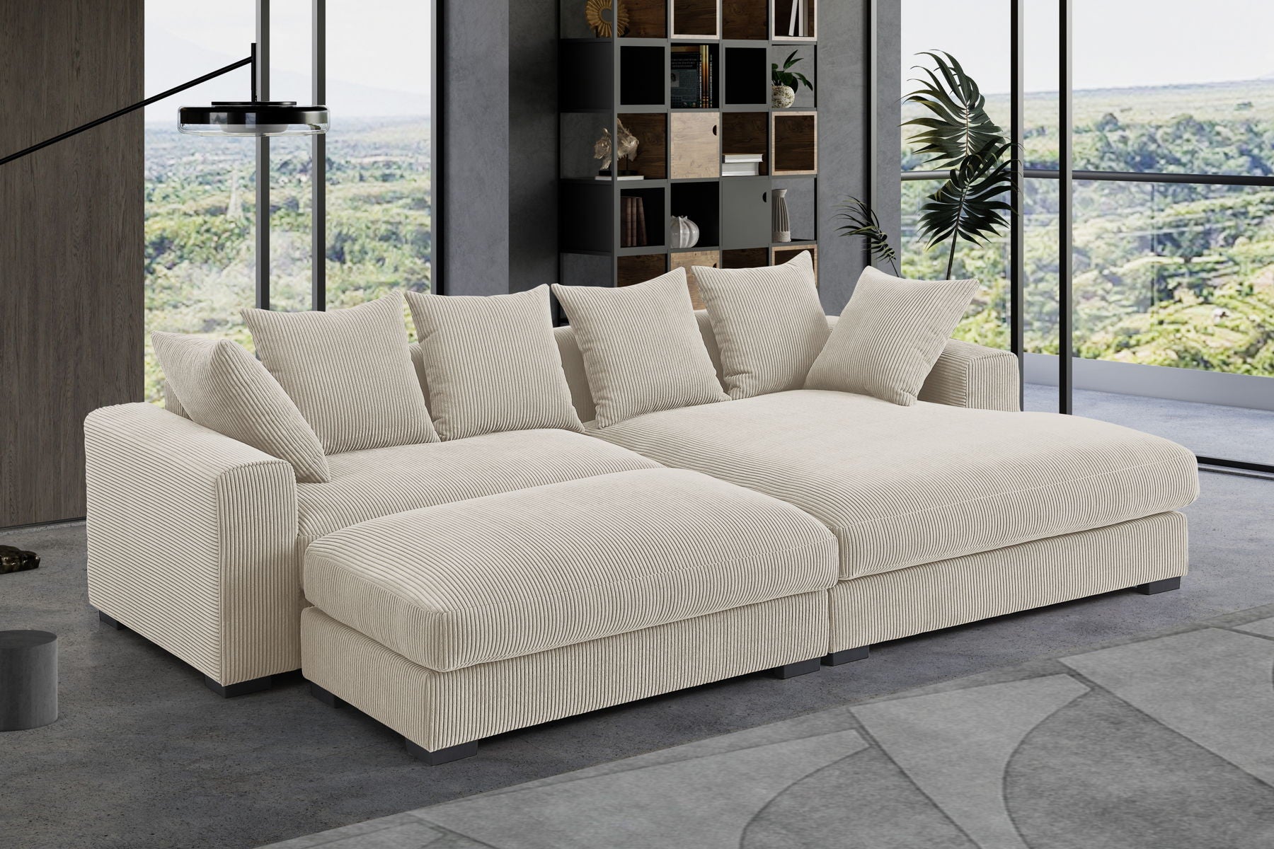 Duke - 4 Piece Upholstered Sectional