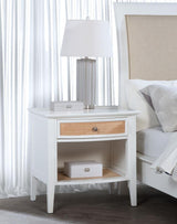 Bexhill - 1-Drawer Nightstand Bedside Table - White by Coaster Fine Furniture | Bel Furniture
