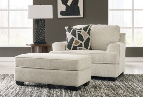 Heartcort - Living Room Set Beige 2 Pc. Chair And A Half, Ottoman by Benchcraft® | Bel Furniture