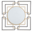 Oceanal - Black / Gold Finish - Accent Mirror by Signature Design by Ashley® | Bel Furniture