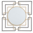 Oceanal - Accent Mirror - Black / Gold Finish