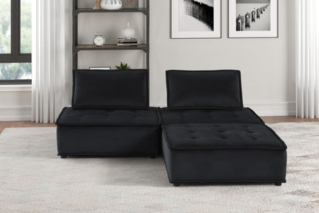 Anna - Stylish Sectional Sofa Ottoman by Lilola Home | Bel Furniture