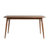 Mid-Century Modern Wood Tapered Legs Dining Table Dark Brown by Walker Edison | Bel Furniture
