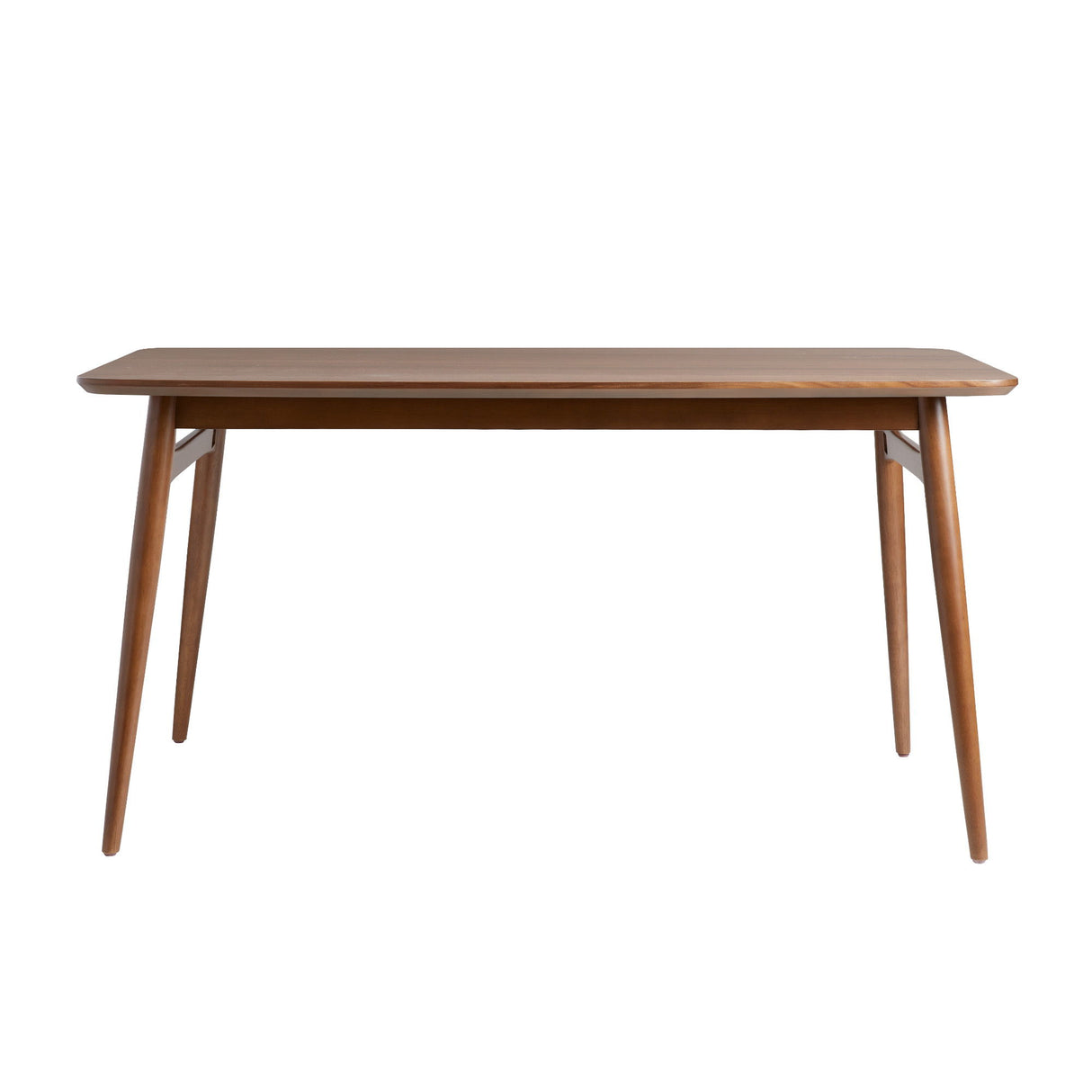 Mid-Century Modern Wood Tapered Legs Dining Table Dark Brown by Walker Edison | Bel Furniture