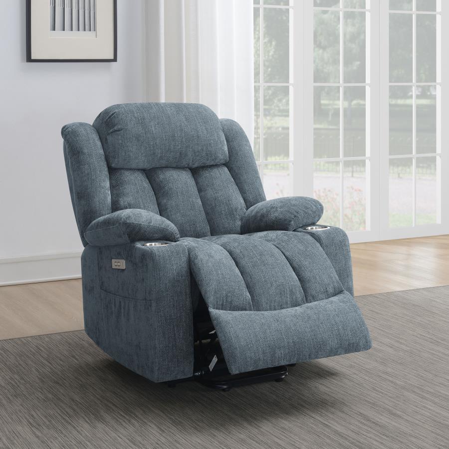 Houston - Upholstered Power Lift Recliner Chair by CoasterEveryday | Bel Furniture