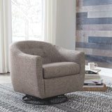 Upshur - Taupe - Swivel Glider Accent Chair by Signature Design by Ashley® | Bel Furniture