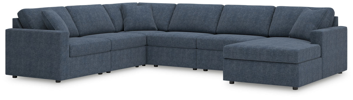 Modmax - Ink - Sectional Blue 6 Pc. Sectional With Raf Corner Chaise by Signature Design by Ashley® | Bel Furniture