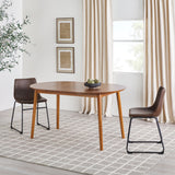 Mid-Century Damsel Extension Dining Table With Removable Leaf - Caramel by Walker Edison | Bel Furniture