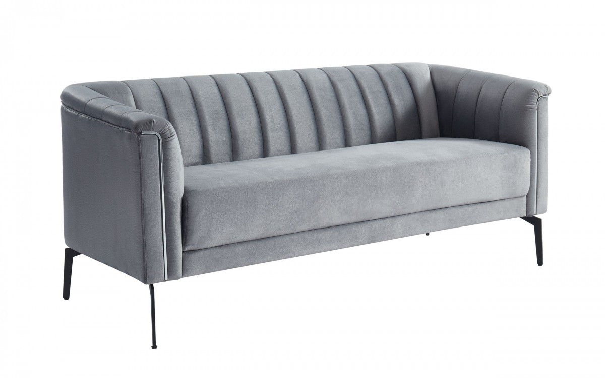 Sofa - Gray / Silver