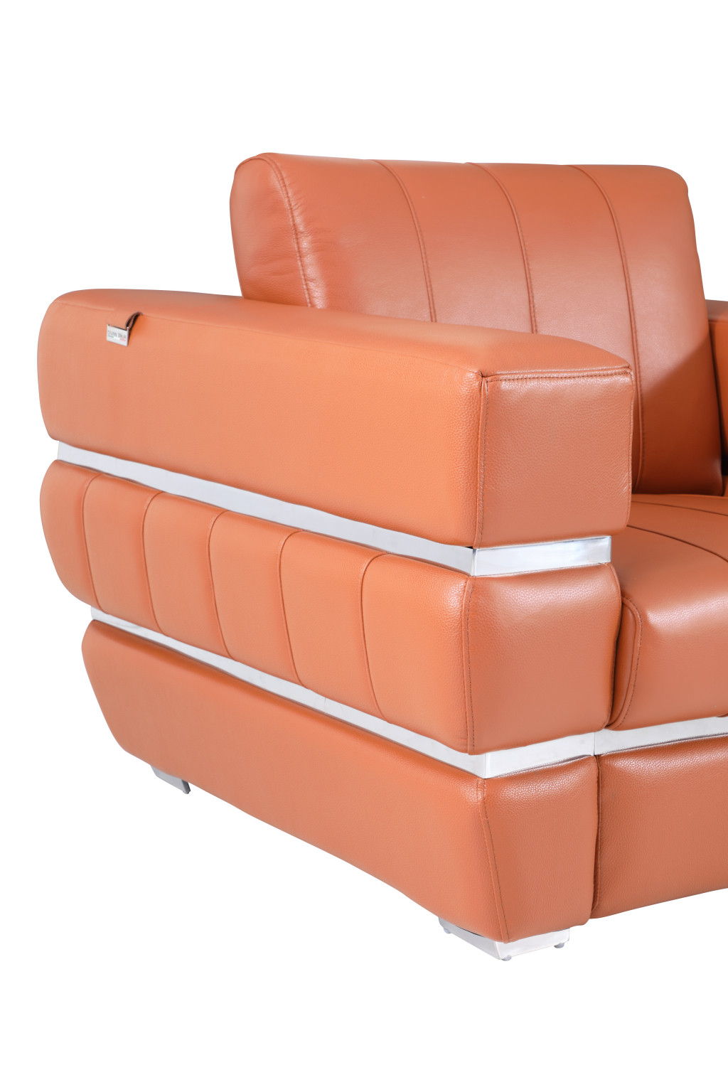 Italian Leather Loveseat - Camel