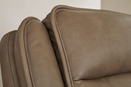 Glencroft - Power Recliner / Adjustable Headrest - Sahara - view 12