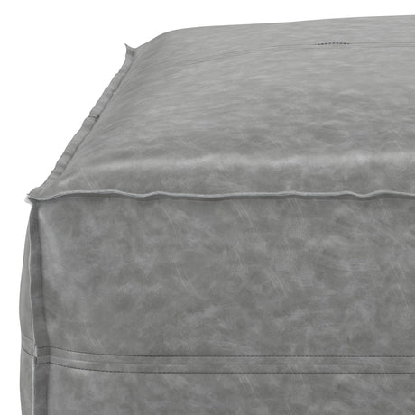 Brody - Large Square, Coffee Table Pouf by Simpli-Home | Bel Furniture
