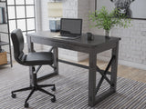 Freedan - Grayish Brown - Home Office Desk by Signature Design by Ashley® | Bel Furniture