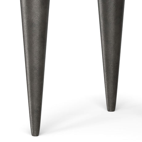 Otto - Cast Aluminum Side Table - Black by Simpli-Home | Bel Furniture