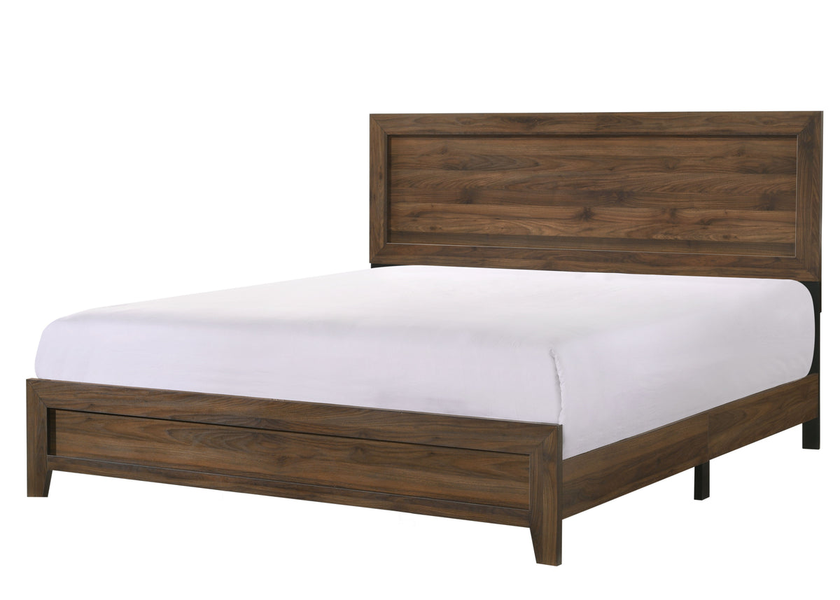 Millie - Bed In One Box Dark Brown King by Crown Mark | Bel Furniture