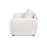 Sharon - Puffy Arm Sofa - Alpaca Off-White by Jennifer Taylor Home | Bel Furniture
