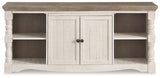 Havalance - 4 Pc. - Entertainment Center - 67" TV Stand - Brown / Beige
