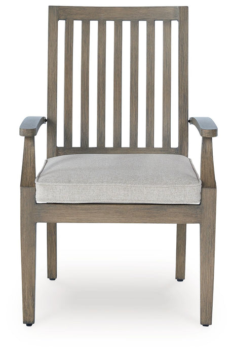 Rainier Ranch - Brown / Beige - Arm Chair With Cushion (Set of 2) by Signature Design by Ashley® | Bel Furniture