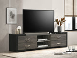 Brant - TV Stand - Dark Gray by Crown Mark | Bel Furniture