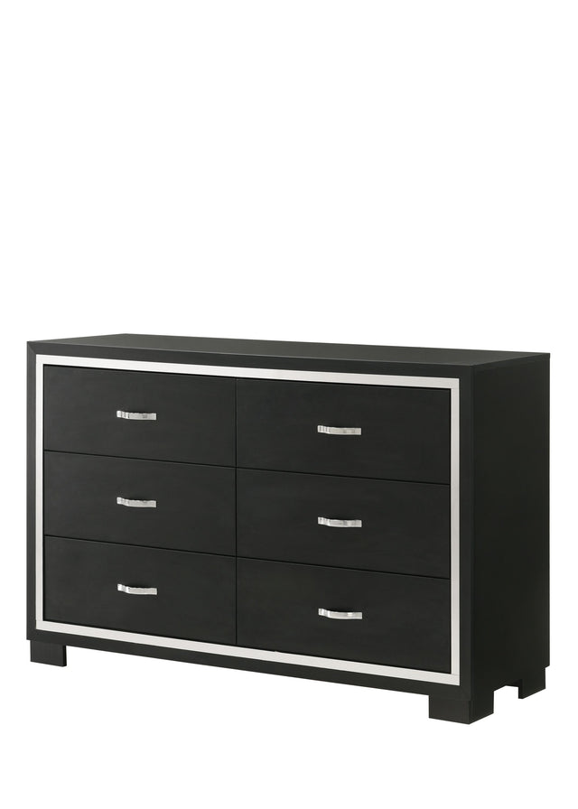 Gennro - Dresser Black Dressers by Crown Mark | Bel Furniture