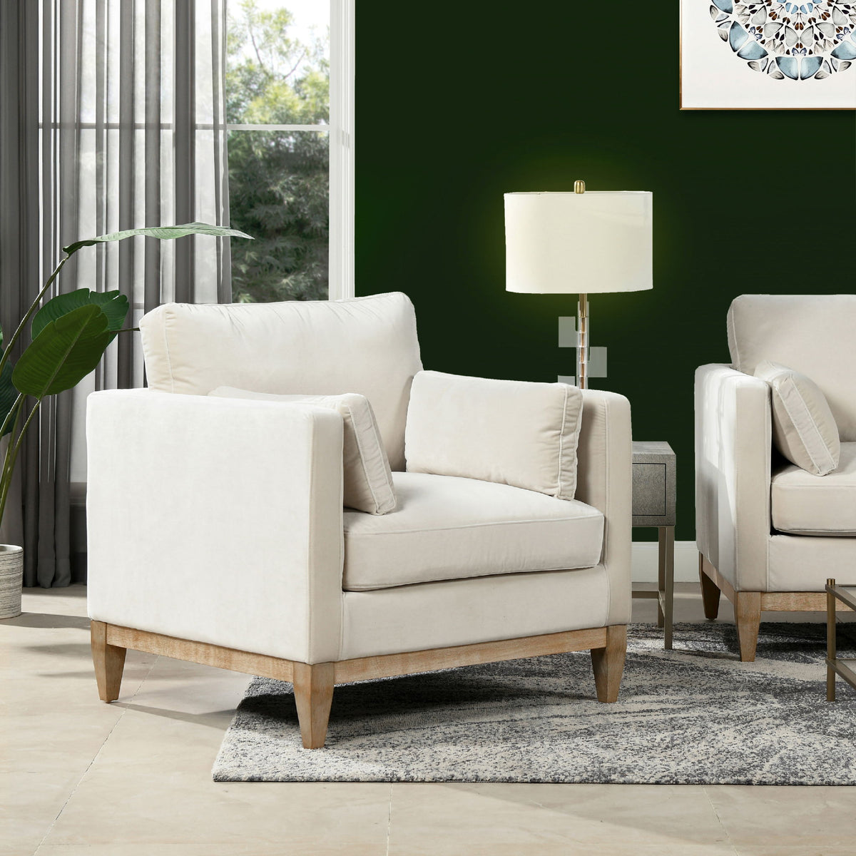 Knox - Modern Farmhouse Arm Chair by Jennifer Taylor Home | Bel Furniture