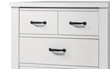 Cassini - 5 Drawer Chest - White by Lilola Home | Bel Furniture