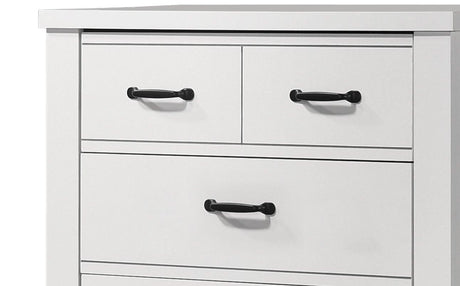 Cassini - 5 Drawer Chest - White by Lilola Home | Bel Furniture