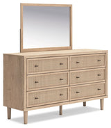 Cielden - Two-Tone - Dresser And Mirror by Signature Design by Ashley® | Bel Furniture