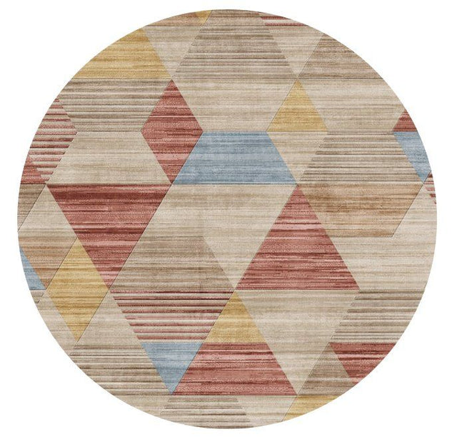 Rabbit - Washable Non - Slip Round Rug - Ivory Multi by Icona Home Decor | Bel Furniture